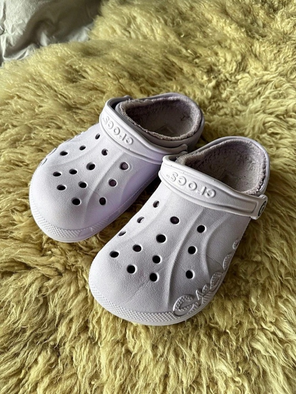 Crocs Lined Lavender Clogs
